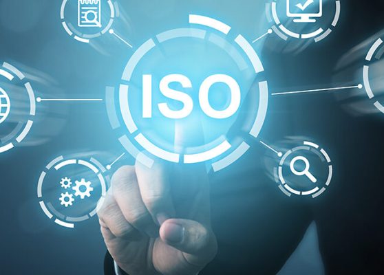 Concept of ISO standards quality control assurance warranty business technology